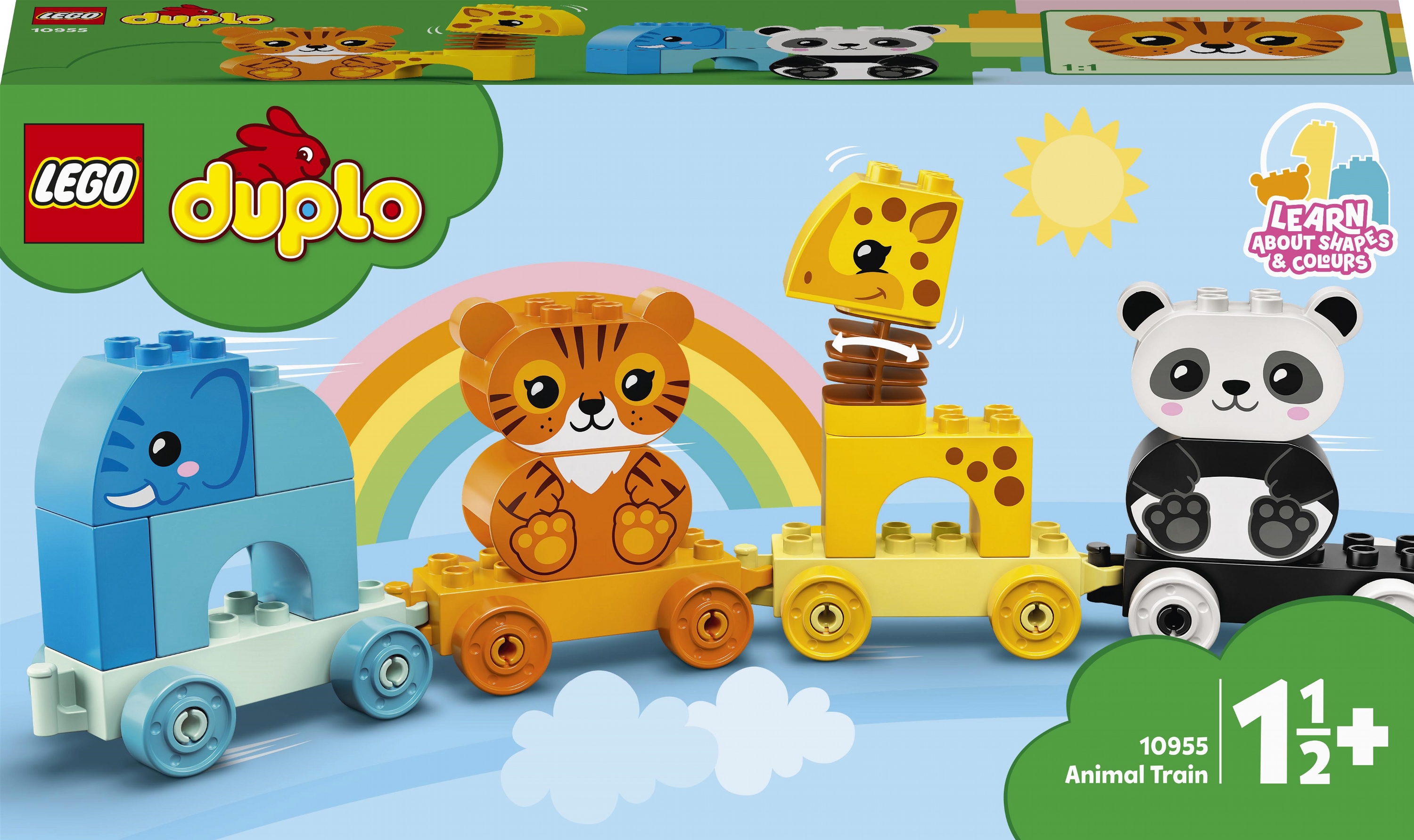 

Конструктор LEGO DUPLO My First Поезд с животными 15 деталей (10955)