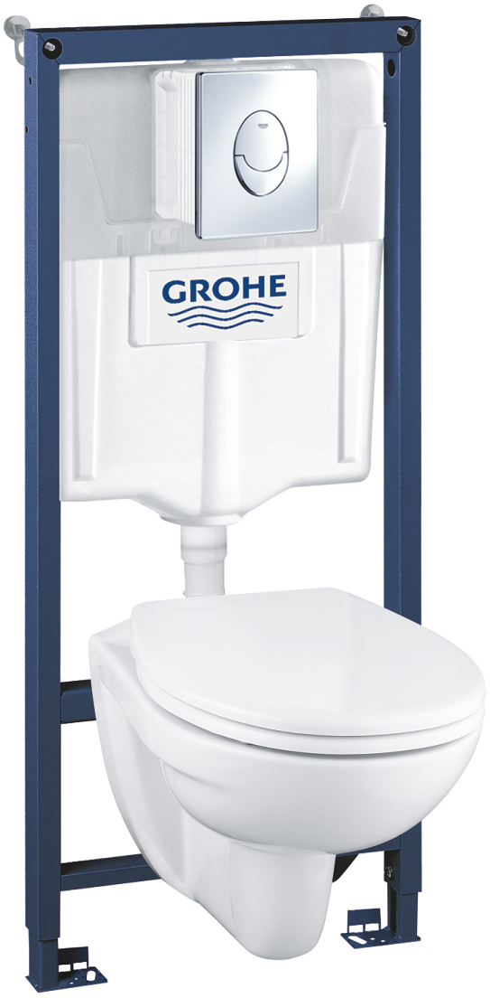 

Инсталляция GROHE Solido Compact 39400000 с унитазом Lecico Geo и сиденьем Soft Close дюропласт