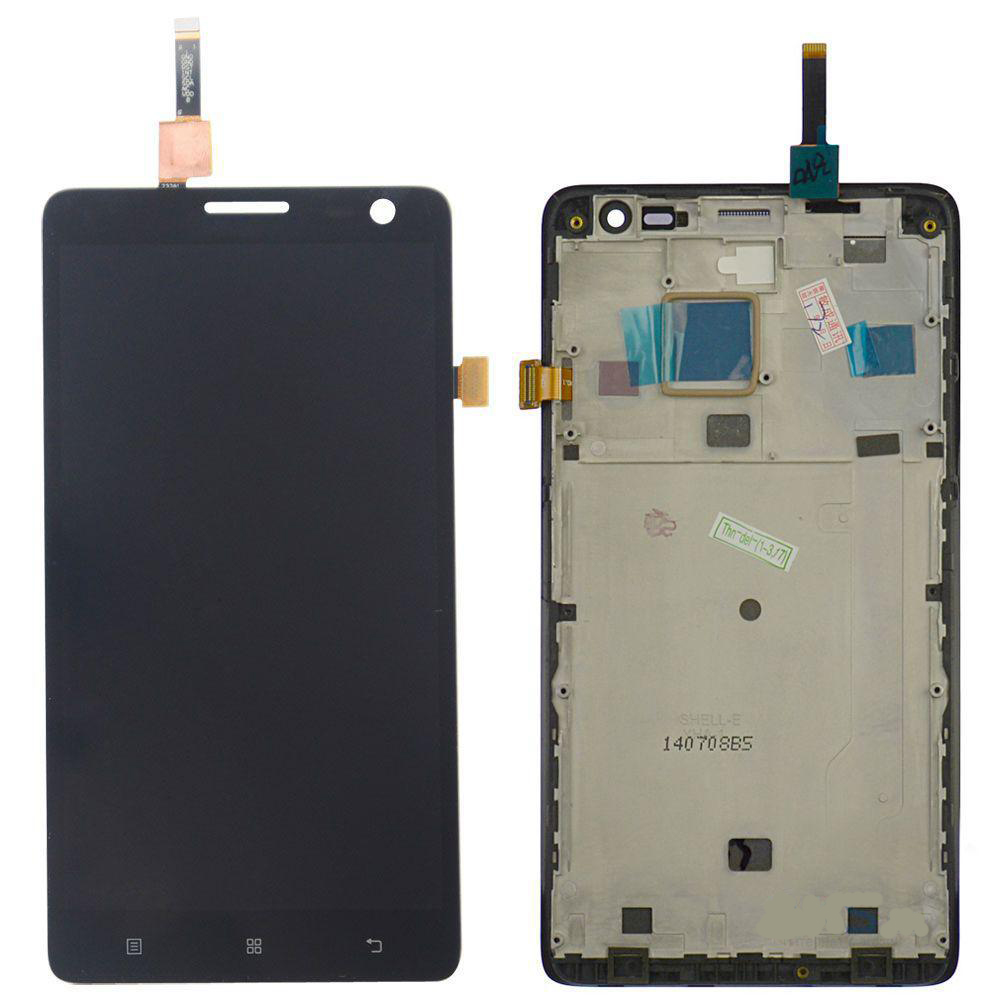 

Дисплей + сенсор (модуль) Lenovo S856 черный + рамка high copy