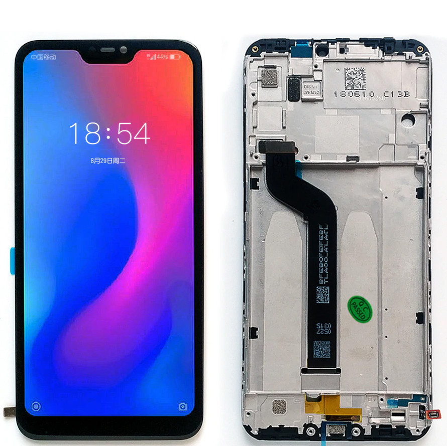 

Дисплей + сенсор (модуль) PowerON для Xiaomi Mi A2 Lite/Redmi 6 Pro черный + рамка high copy