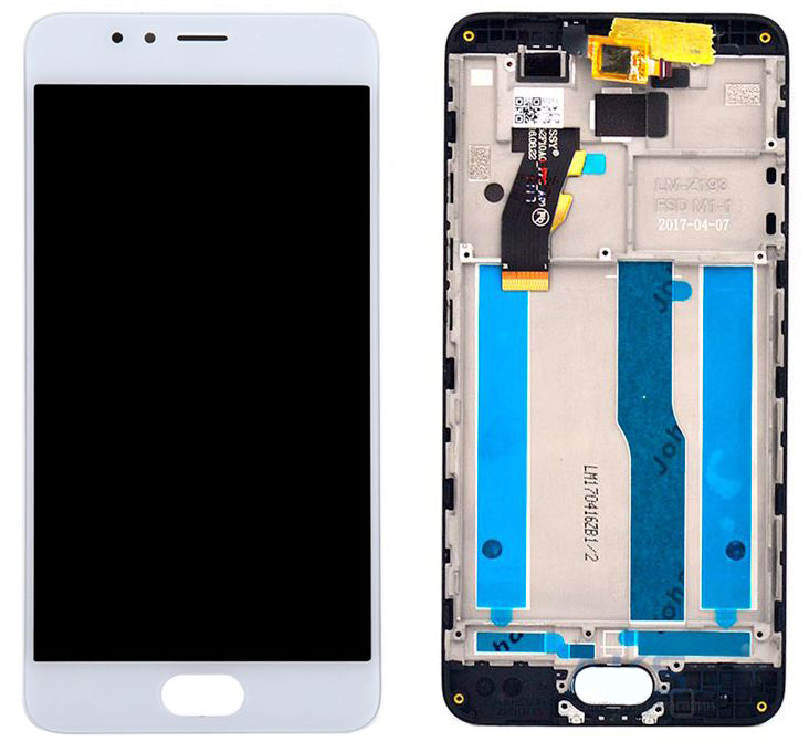 

Дисплей + сенсор (модуль)Meizu M5s/M5s mini белый + рамка high copy