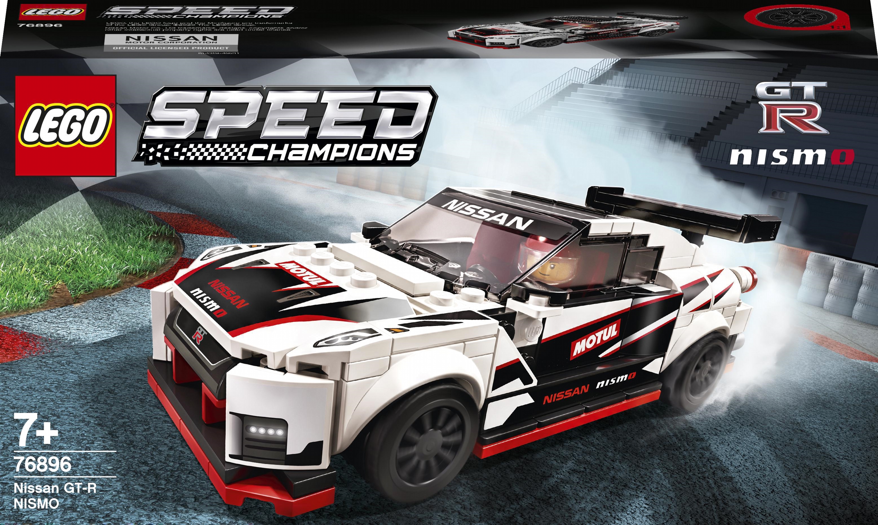

Конструктор LEGO Speed Champions Nissan GT-R NISMO 298 деталей (76896)