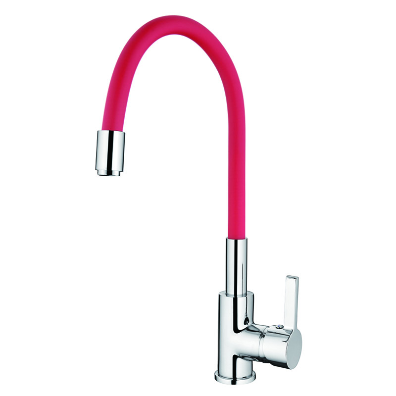 

Смеситель для кухни с гибким силиконовым изливом IBERGRIF M22112-1 (IB0067)