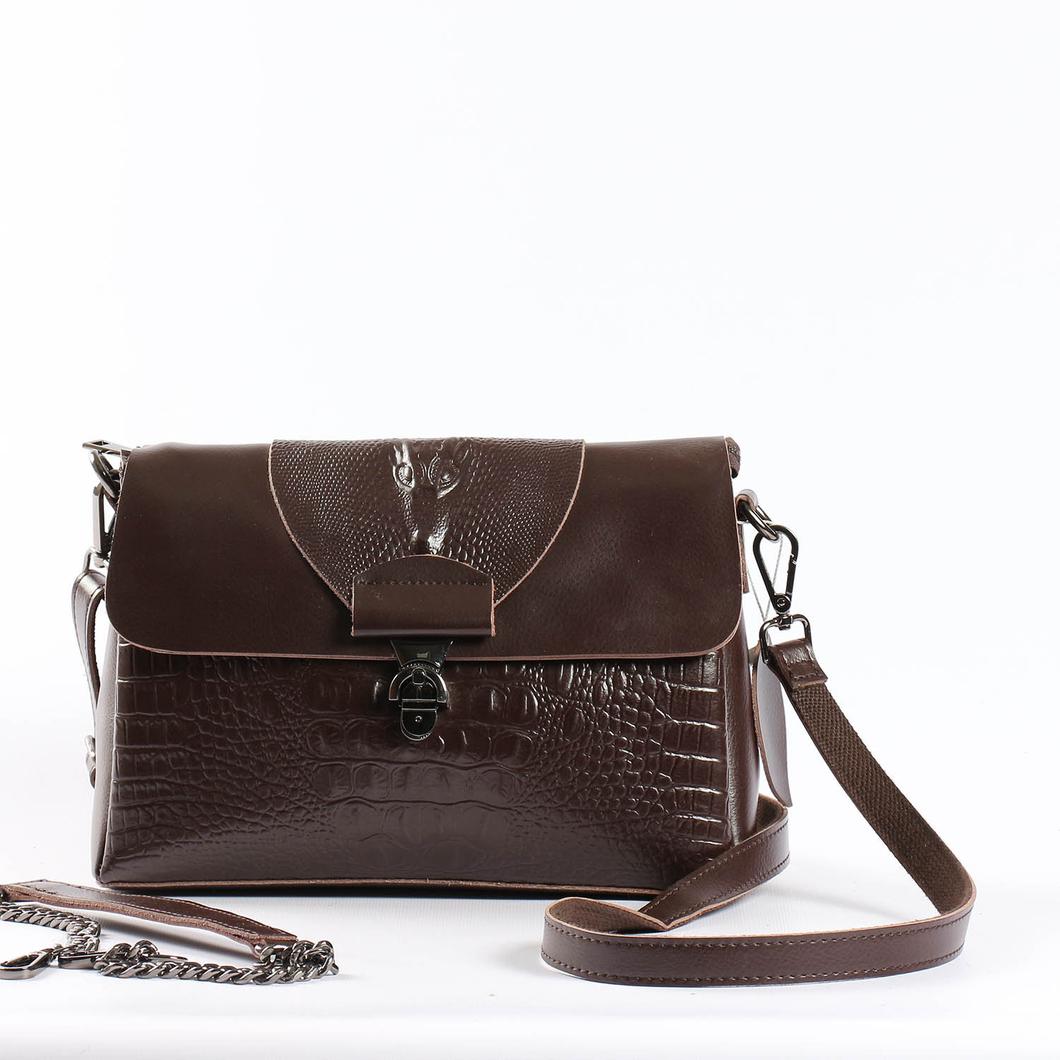 

Женская кожаная сумка Vishnya "Мелитта Brown"