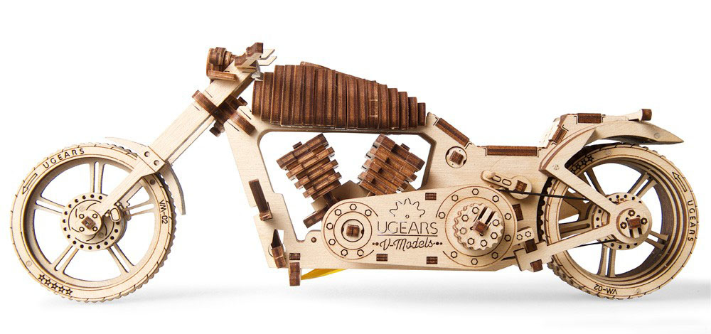 

Механические 3D пазлы UGEARS - «Байк VM-02»