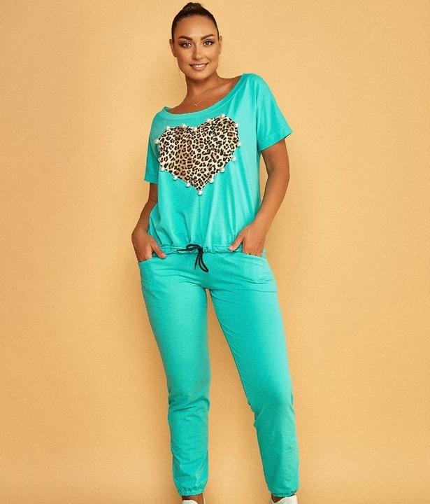 

Спортивный костюм G&M k-82436 52-54 Размер цвет бирюзовый