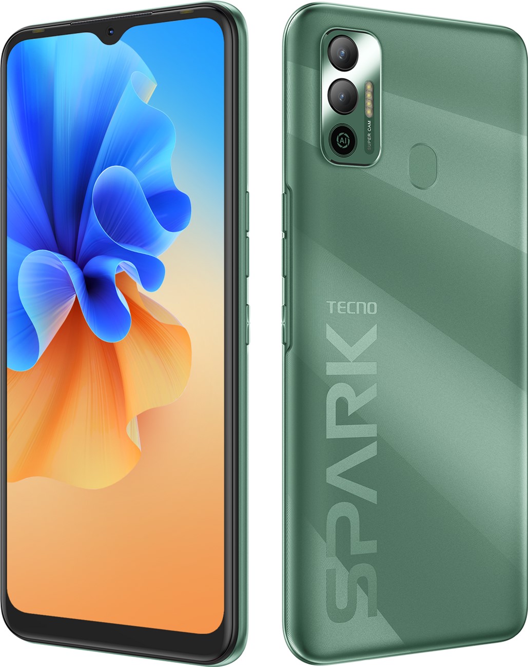 

Мобильный телефон Tecno Spark 7 4/64GB NFC Spruce Green