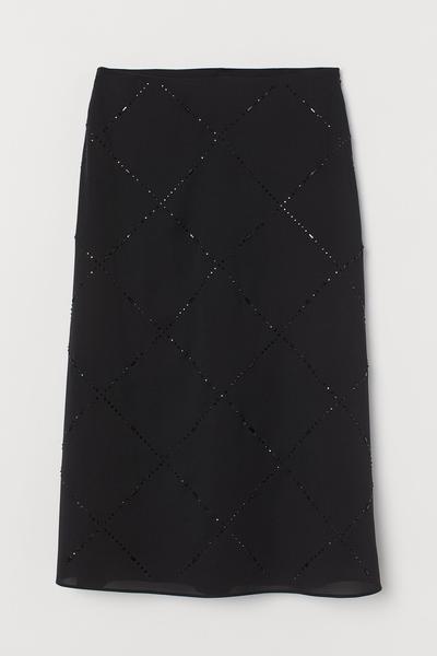 

Юбка со стразами H&M 34 (160/64А) Черный