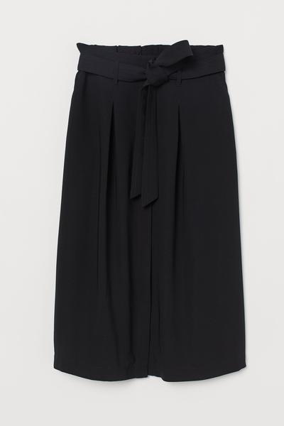 

Юбка с талией в складку H&M 36 ( 165/68А) Черный