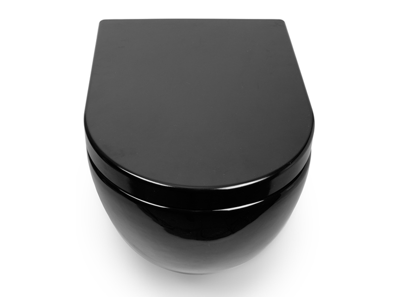 

Чаша подвесного унитаза Rimless с сиденьем NEWARC черный Modern 3823B NEW