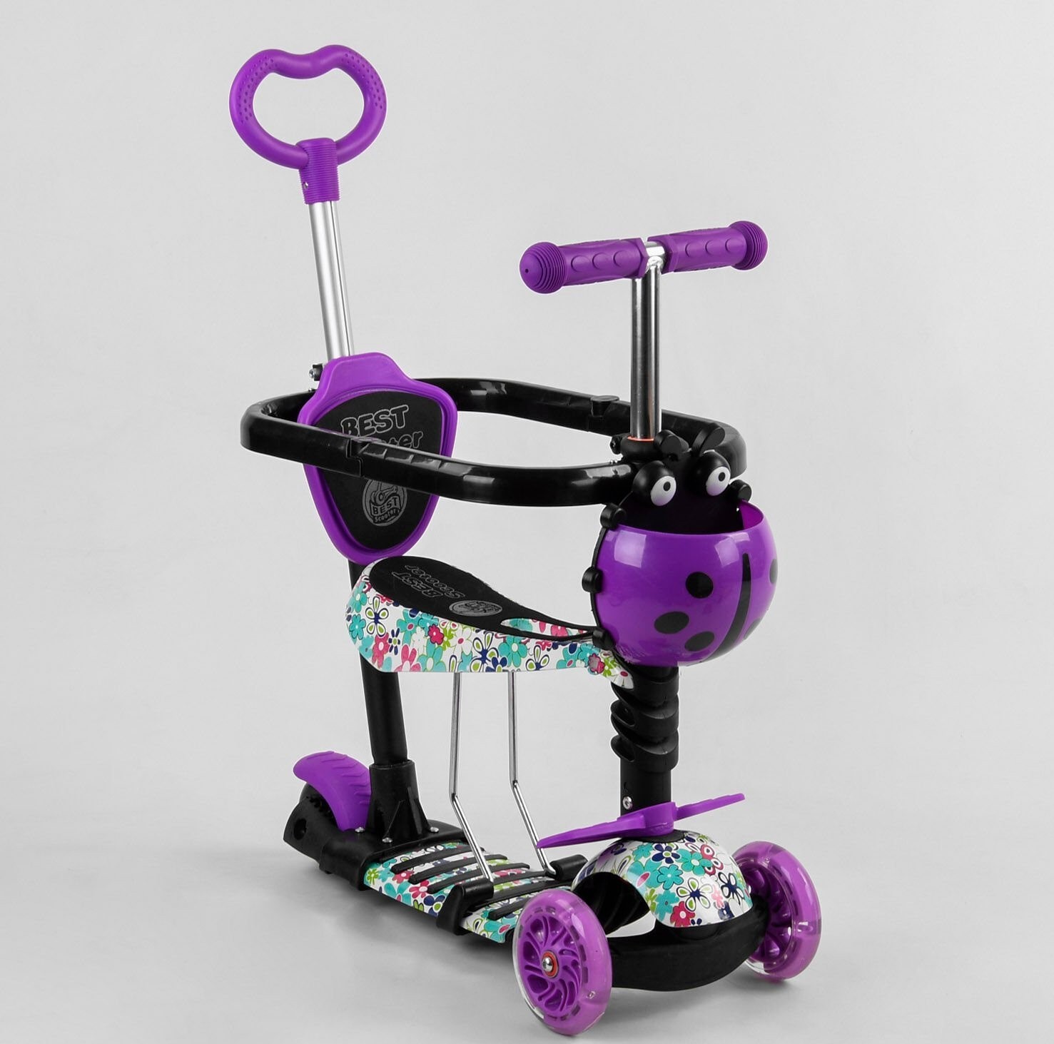 

Самокат 5в1 S 9602 Best Scooter с защитным бампером