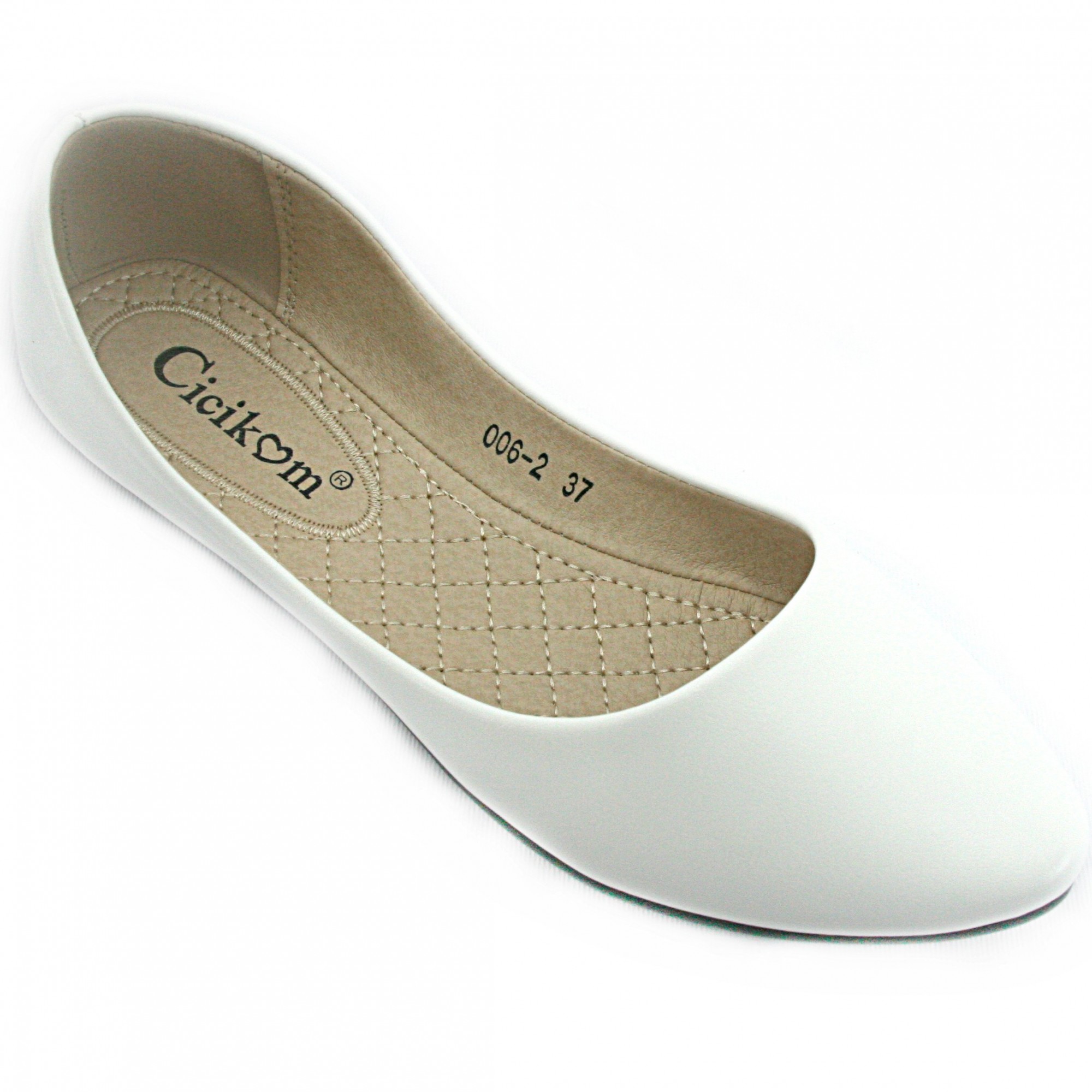 

Женские балетки Cicikom 27 006-2 36 белые