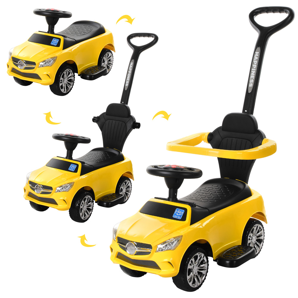 

Каталка-толокар Bambi M 3503C-6 ручка, жовтий, музика, світло