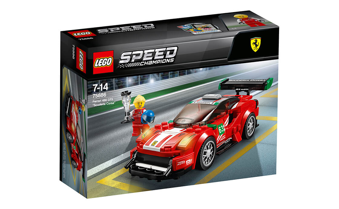 

Конструктор LEGO Ferrari 488 GT3 "Scuderia Corsa" 179 деталей (75886)