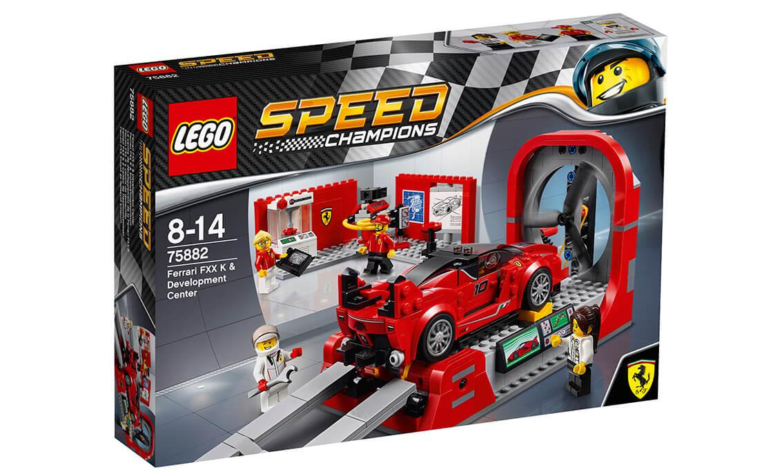 

Конструктор LEGO Ferrari FXX K і Центр розробки та проектування 493 деталей (75882)