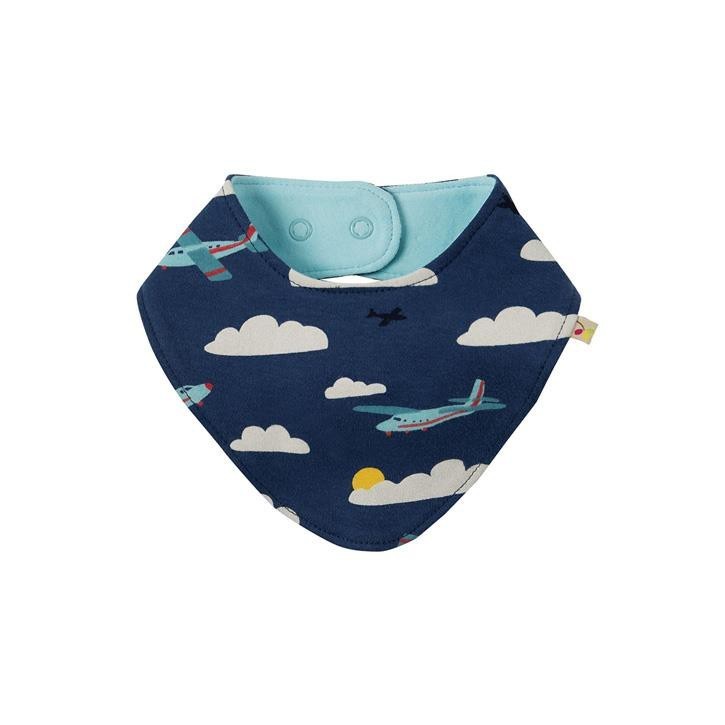 

Нагрудник Frugi двусторонний Marine Blue Fly Away, синий