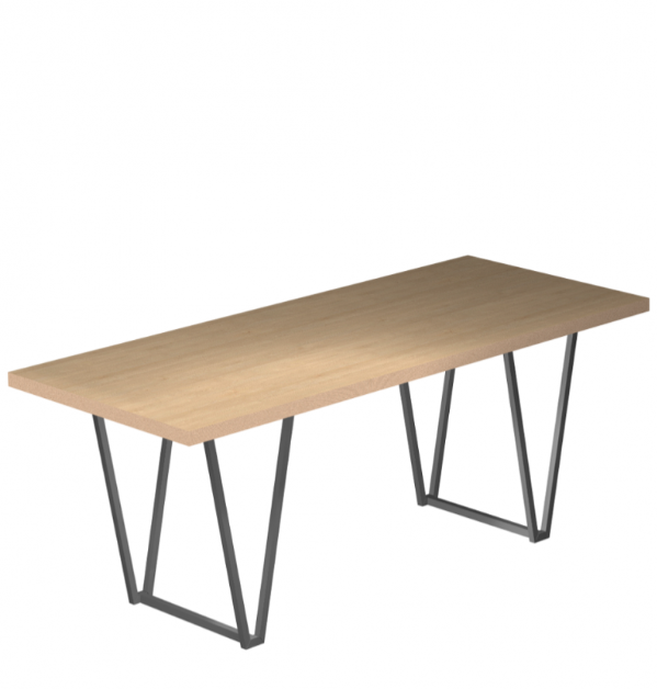 

Обеденный стол LFWood SUN ЛОФТ 1600х600х760 Сосна светлая FLT10005