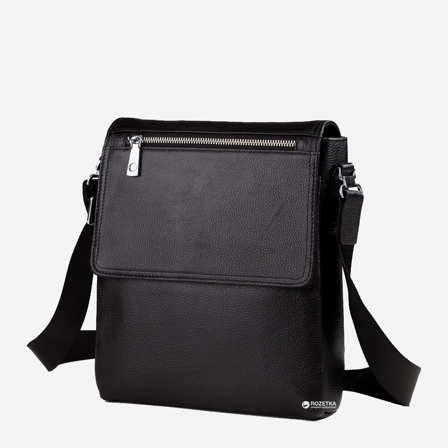 

Мужская кожаная сумка-мессенджер Tiding Bag M2994A Черная