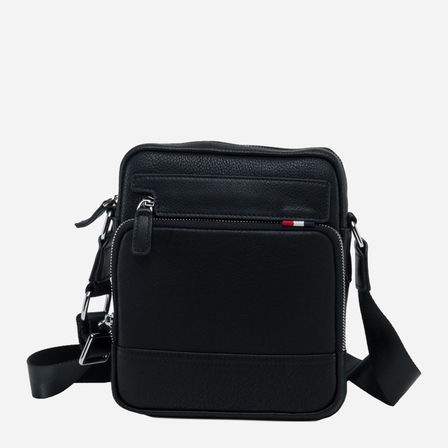 

Мужская кожаная сумка TIDING BAG NA50-8113A Черная