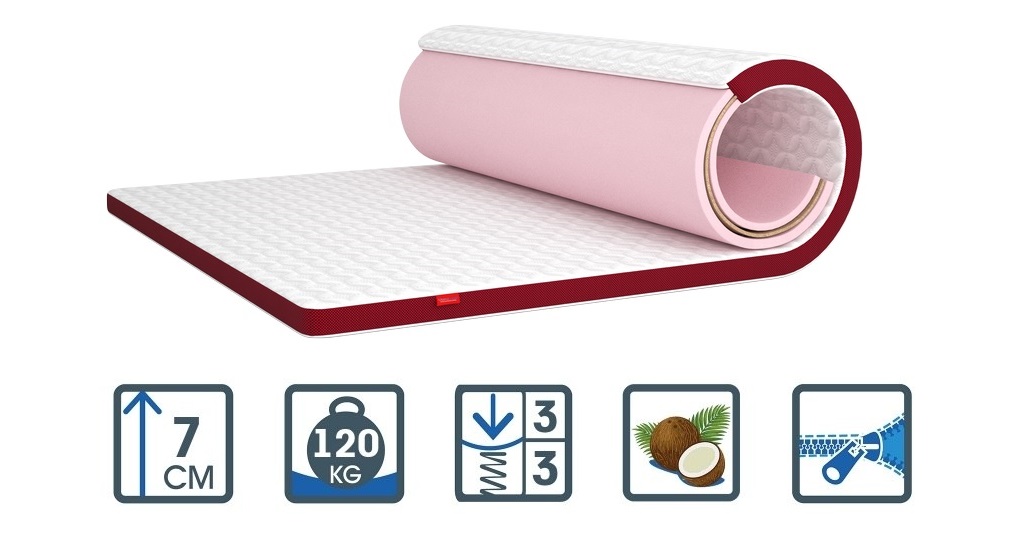 

Матрас беспружинный Matroluxe Гранат Кокос 160х200 см (6107)