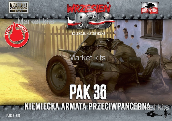 

Немецкая пушка Pak.36 1:72 First To Fight (FTF022)