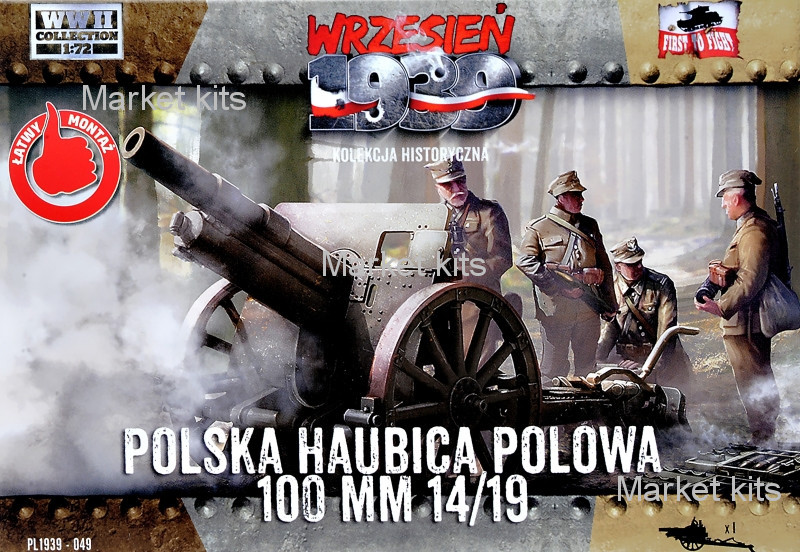 

Польская полевая гаубица 100 мм 14/19 1:72 First To Fight (FTF049)