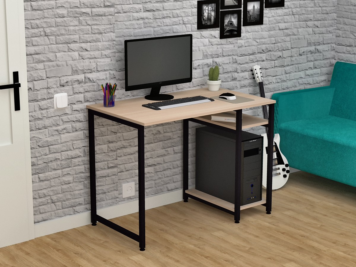 

Компьютерный стол HomeDeco СКЛ Дуб молочный 1200х600х750