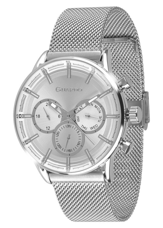 

Мужские наручные часы Guardo 012670-1 (m.SS)