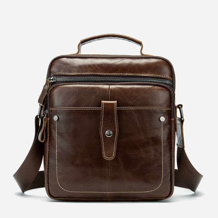 

Мужская кожаная сумка-планшет Vintage leather-14700 Коричневая