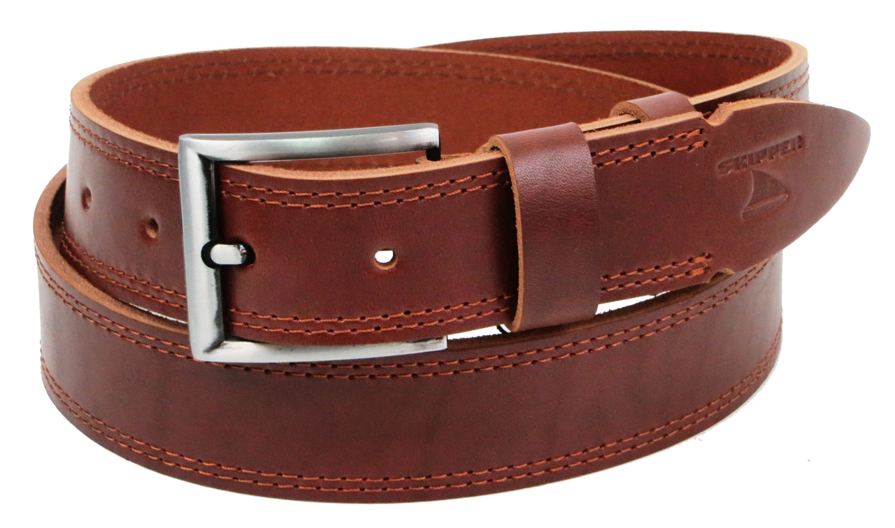 

Мужской кожаный ремень Skipper 126-146х3,8 см Коричневый 000159571
