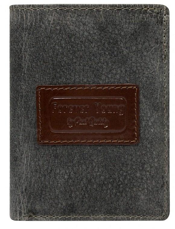 

Мужское кожаное портмоне Always Wild 9,5х13х2,5 см Серый 000160368