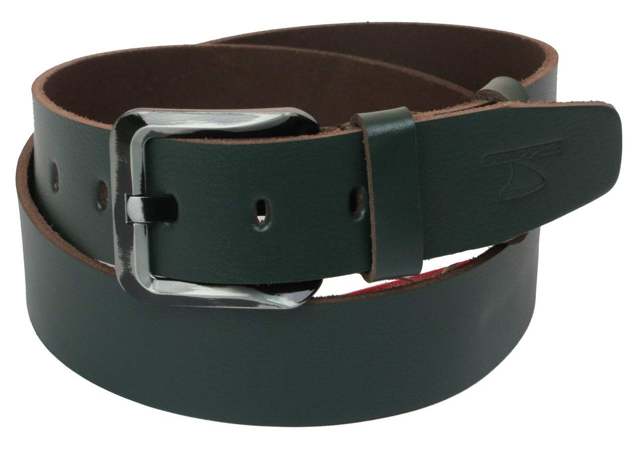 

Мужской кожаный ремень Skipper 119-139х4,5 см Зелёный 000159559