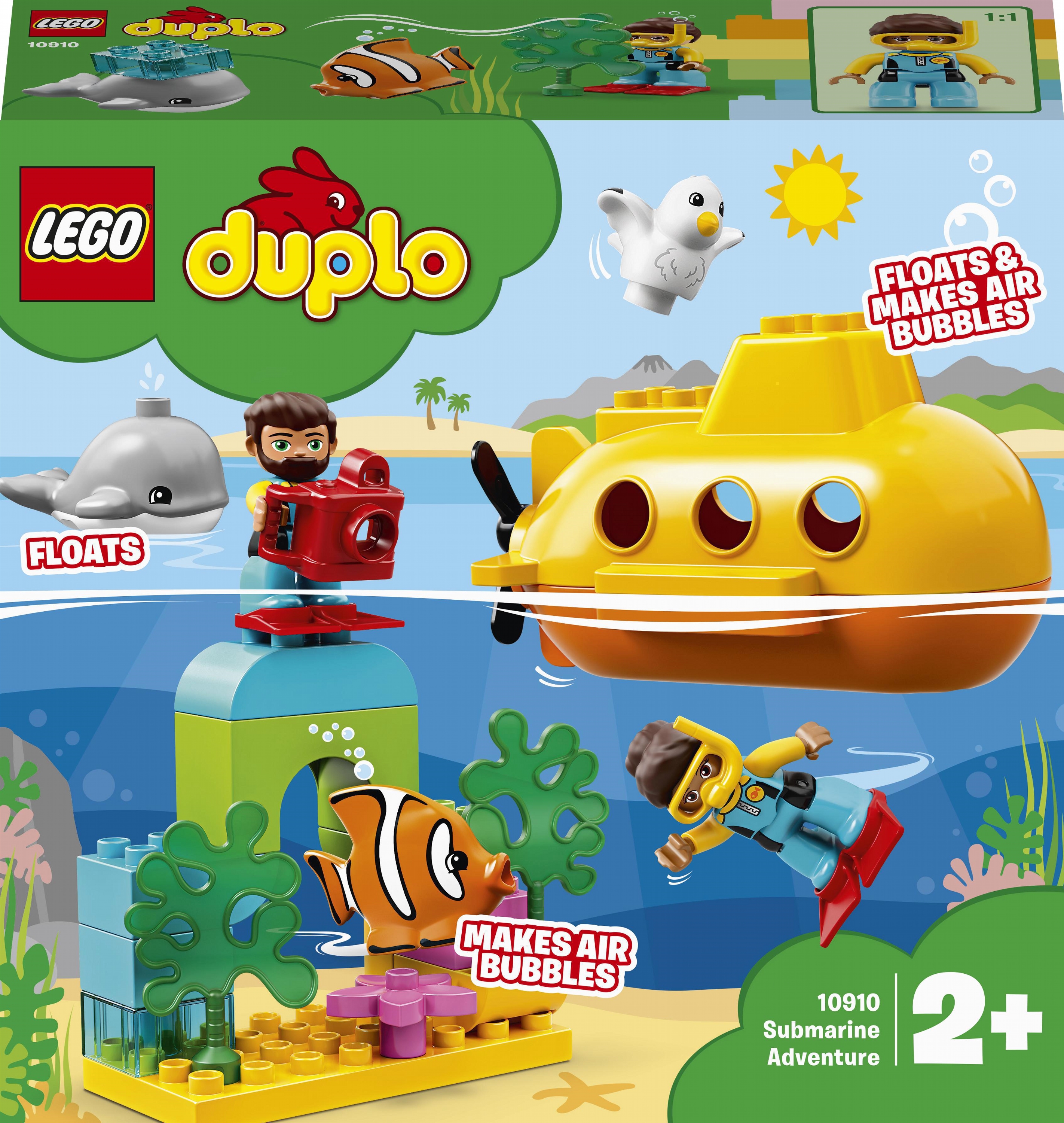 

Конструктор LEGO DUPLO Путешествие субмарины 24 детали (10910)