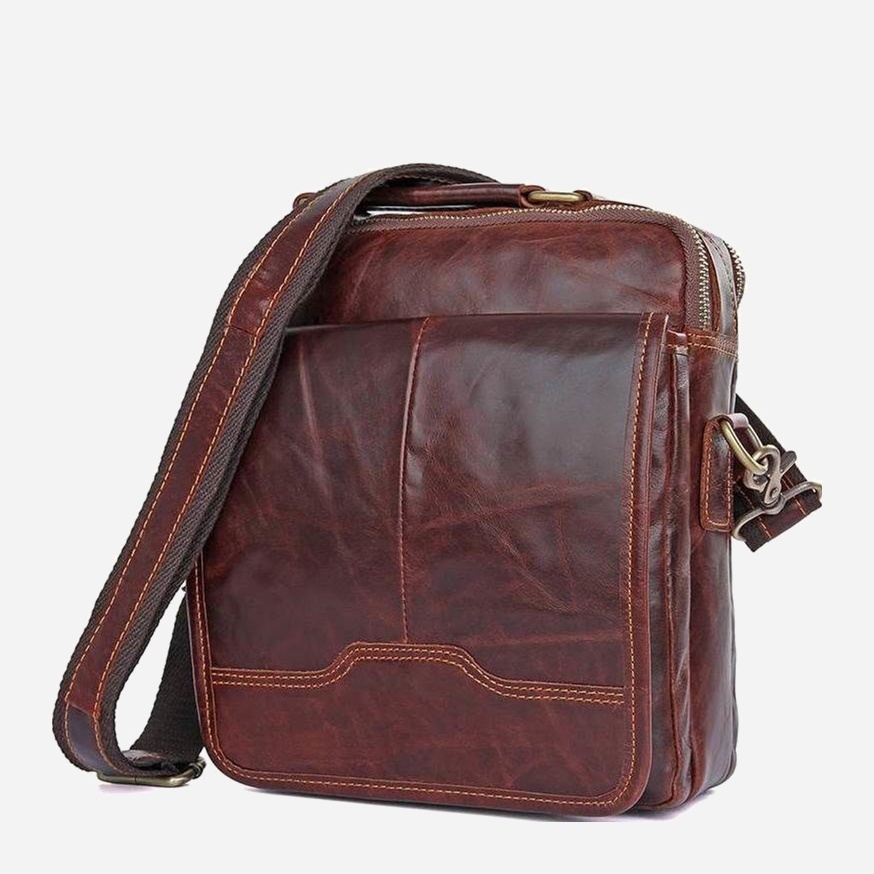 

Мужская сумка из натуральной кожи Vintage 14550 Коричневая