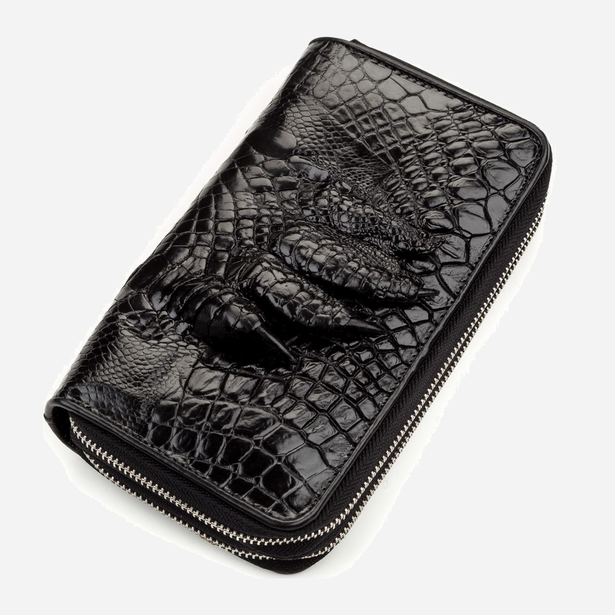 

Борсетка Crocodile Leather 18174 Черная