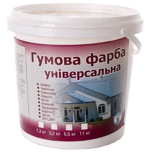 

Краска резиновая универсальная/ Гумова фарба універсальна VIKING, (ярко-голубая), 3,2 кг