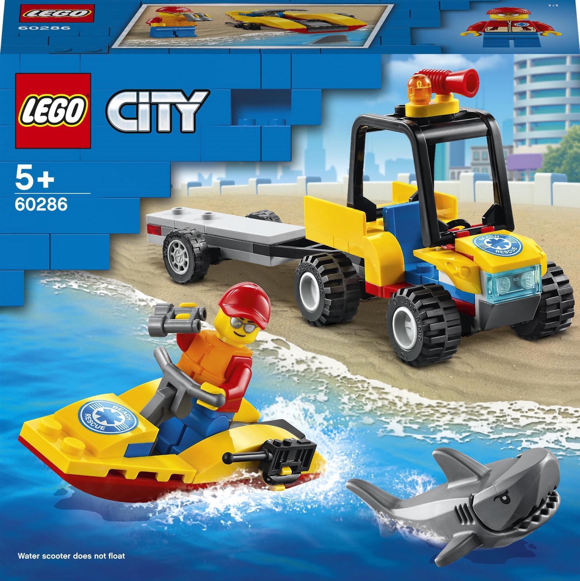 

Конструктор LEGO City Great Vehicles Вездеход пляжных спасателей 79 деталей (60286)