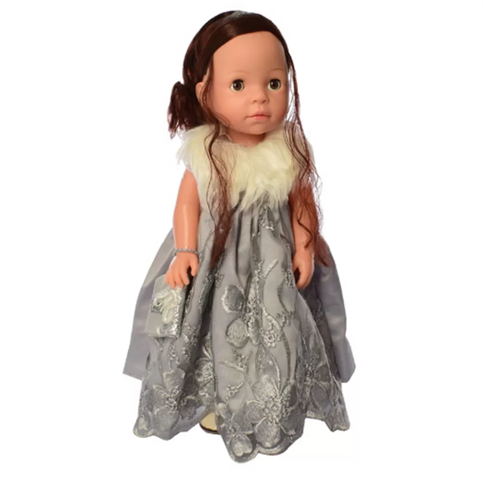 

Кукла для девочек в платье Silver Limo Toy M 5413-16-2 интерактивная