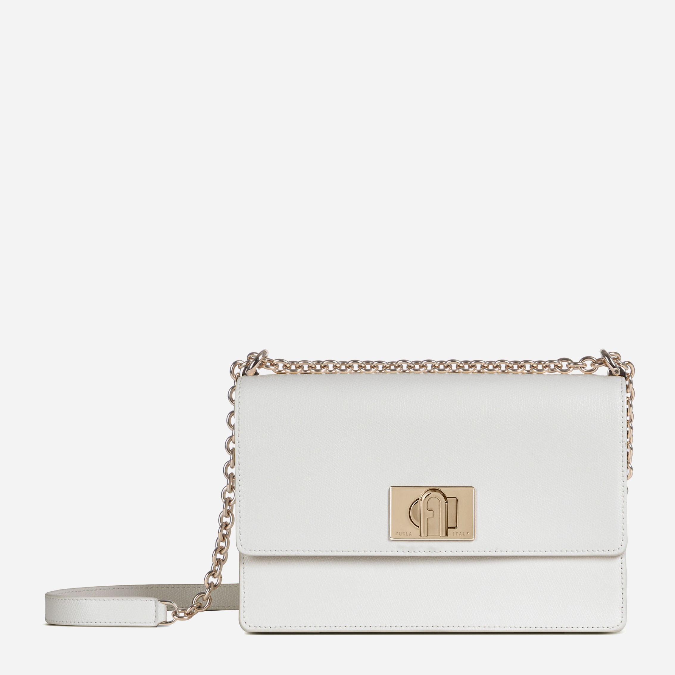 

Женская кожаная сумка Furla 1927 S Crossbody 24 1048493 Белая