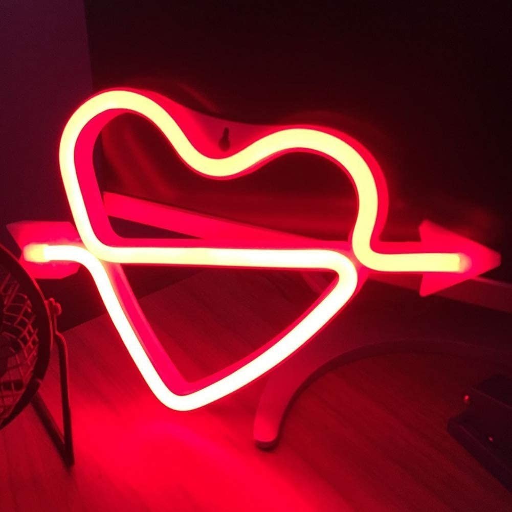 

Настенный неоновый светильник-ночник Сердце Heart Decoration Lamp - Красное
