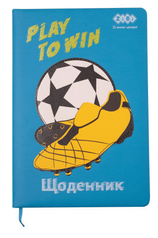 

Щоденник шкільний ZIBI FOOTBALL, В5, 48 арк., тверда обкладинка, штучна шкіра/поролон, синій ZB.13208-02