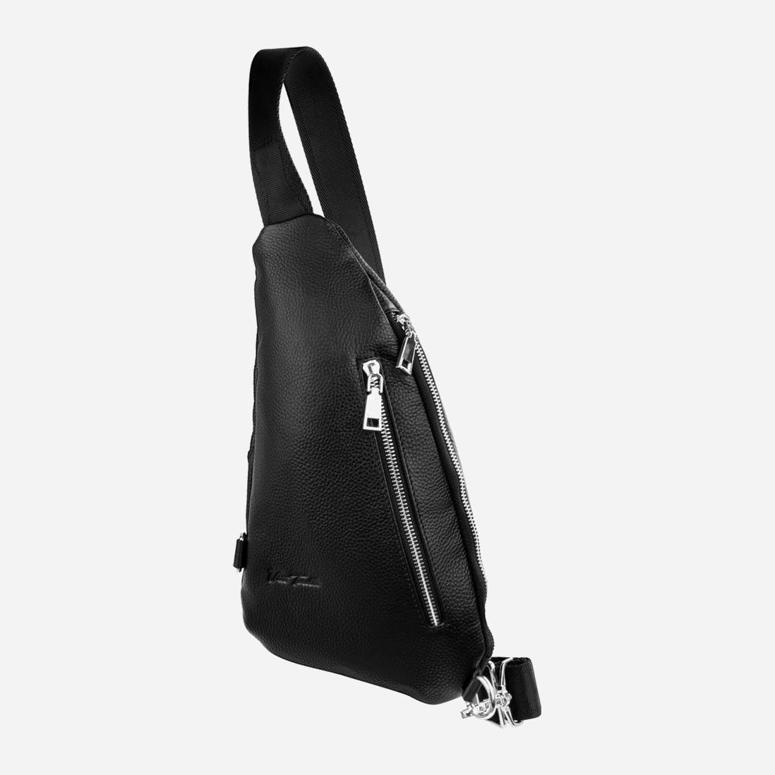 Акция на Женская сумка-слинг кожаная Vito Torelli VT-6537-black (2900000099074) от Rozetka UA