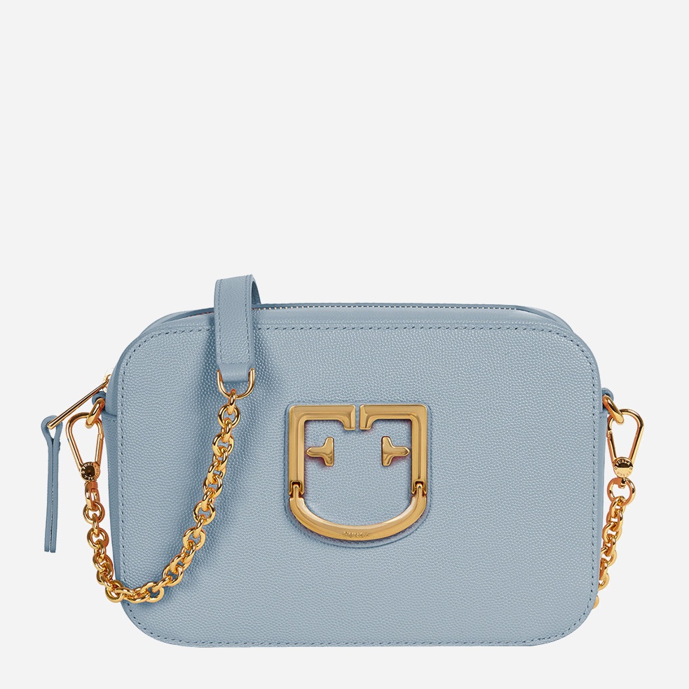 

Женская сумка кожаная Furla Brava Mini Crossbody 1054526 Голубая