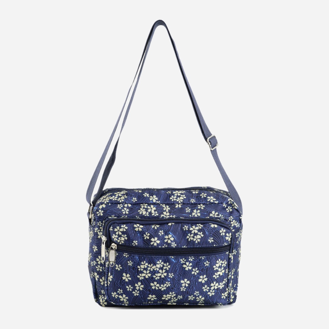 

Женская сумка Traum 7242-12 Синий с бежевым