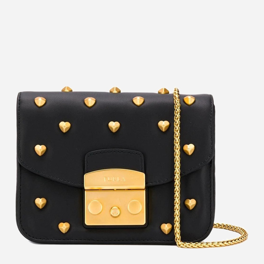 

Сумка женская кожаная Furla Metropolis Amoris Mini C/Body 1000640 Черная