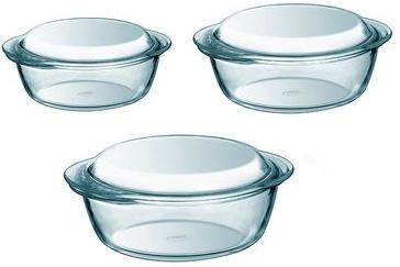 

Набор кастрюль Pyrex Essentials 1.4л, 2.1л, 3л, жаропрочное стекло