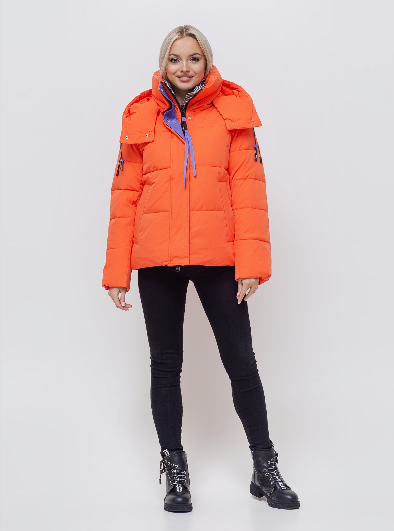 

Куртка зимняя TOWNY 1807 короткая S оранжевая