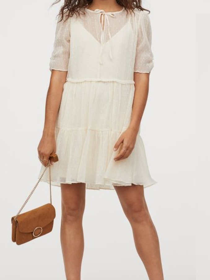 

Платье H&M 060878509 38 Молочное