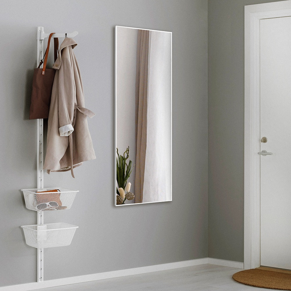 

Зеркало прямоугольное ростовое в алюминиевой раме Art-com Alum Белый 120 х 60 см