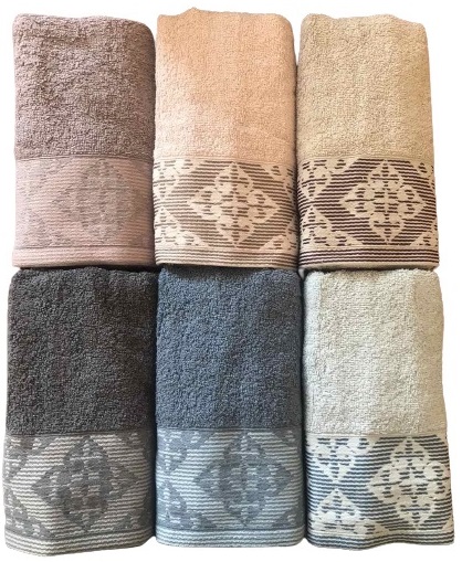 

Набор махровых полотенец Purry Cotton Defne 50x90 6 шт
